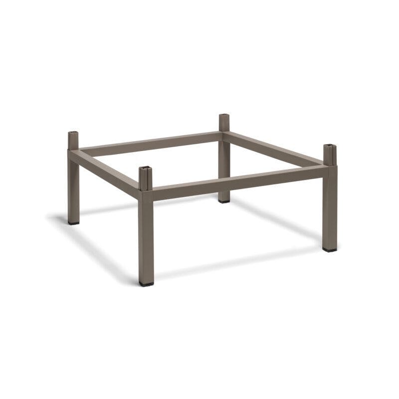 NARDI "Cube High Kit" Tisch-Erhöhung für Tisch 80x80 cm, Aluminium taupe