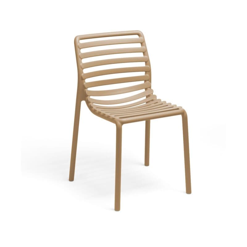 NARDI "Doga Bistrot" Stapelstuhl, Gestell und Sitzfläche Kunststoff cappuccino