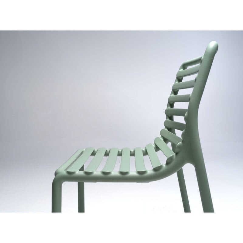 NARDI "Doga Bistrot" Stapelstuhl, Gestell und Sitzfläche Kunststoff mint, Details