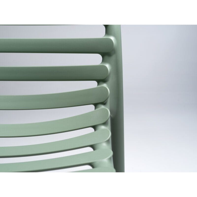 NARDI "Doga Bistrot" Stapelstuhl, Gestell und Sitzfläche Kunststoff mint, Details