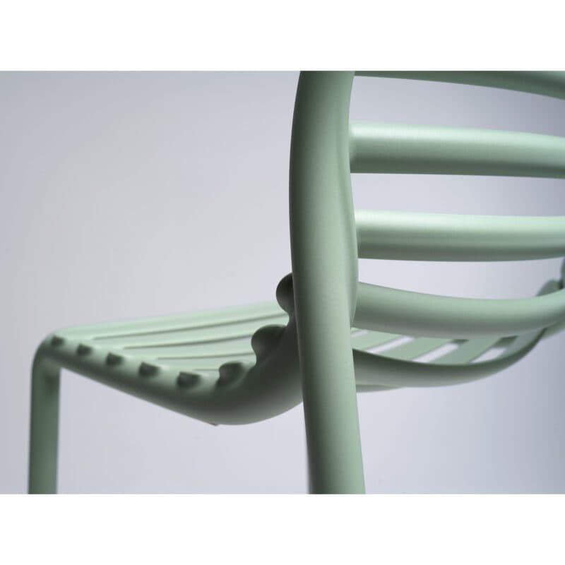 NARDI "Doga Bistrot" Stapelstuhl, Gestell und Sitzfläche Kunststoff mint, Details