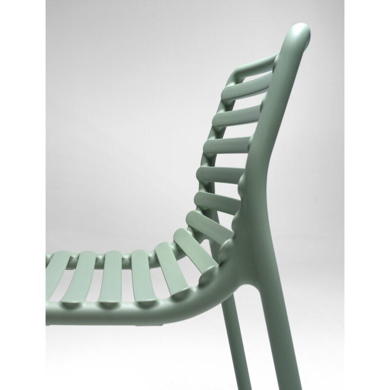NARDI "Doga Bistrot" Stapelstuhl, Gestell und Sitzfläche Kunststoff mint, Details