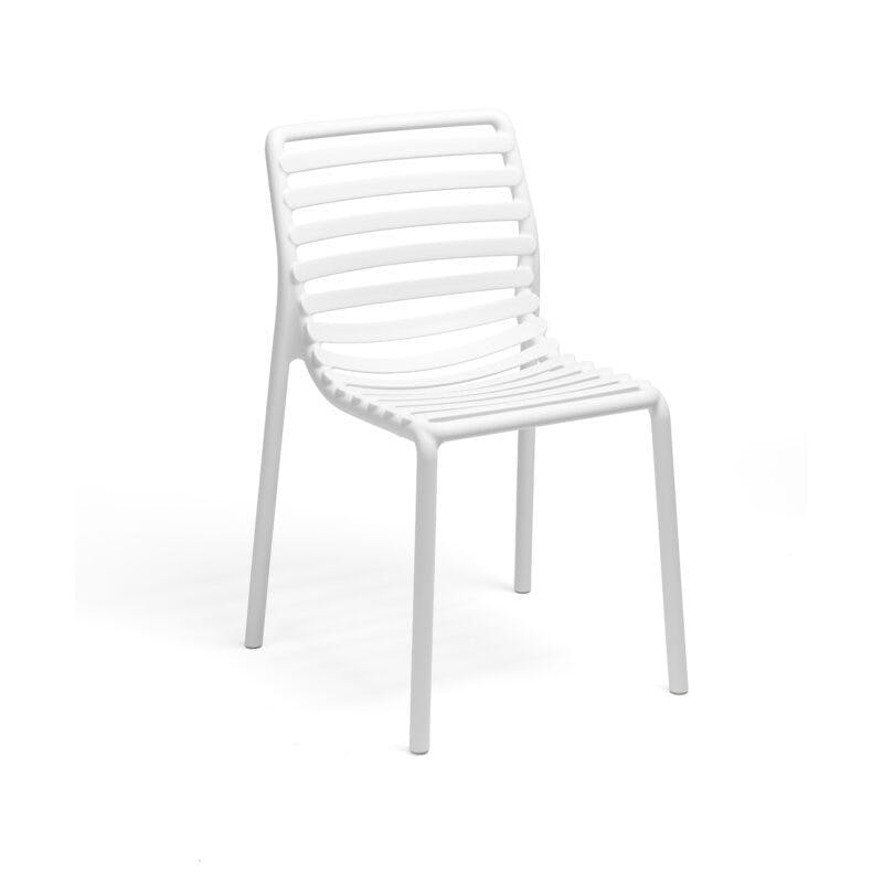 NARDI "Doga Bistrot" Stapelstuhl, Gestell und Sitzfläche Kunststoff weiß