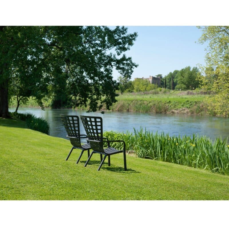 NARDI "Folio" Loungesessel, Kunststoff anthrazit