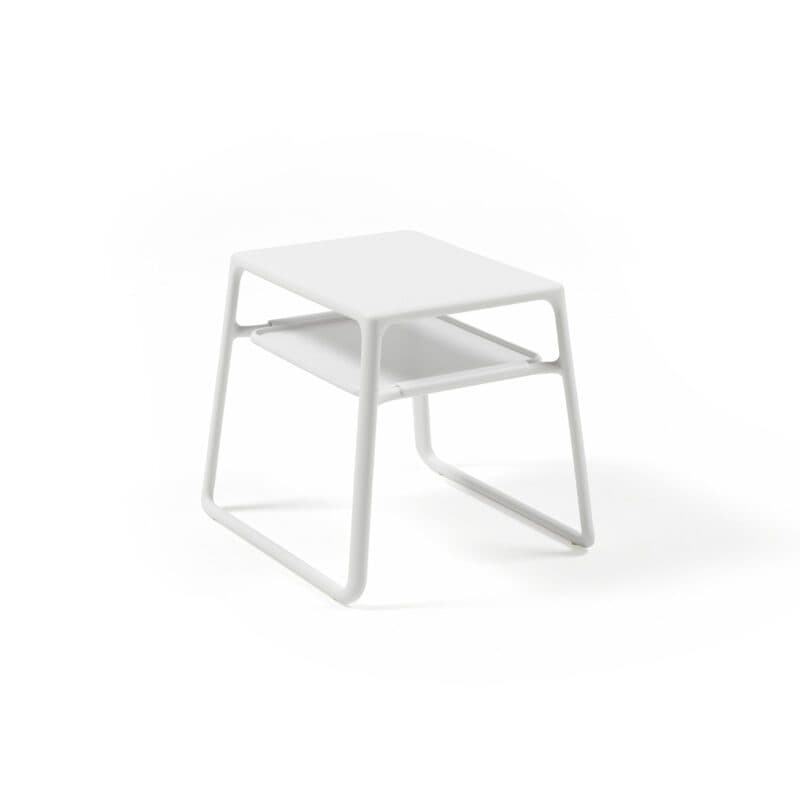 NARDI "Pop" Beistelltisch mit abnehmbarem Tablett, Kunststoff weiß
