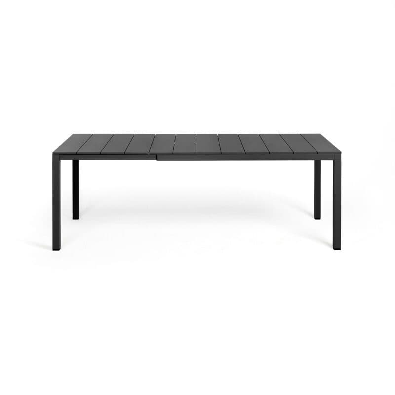 NARDI "Rio" Ausziehtisch 140/210x85 cm, Gestell und Tischplatte Aluminium anthrazit