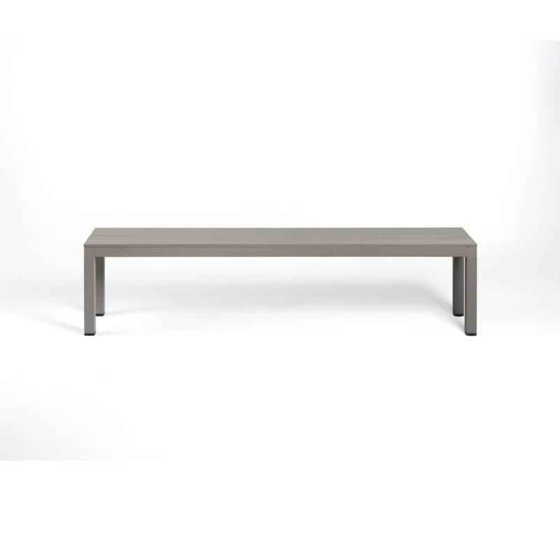 NARDI "Rio" Gartenbank, Gestell und Sitzfläche Aluminium taupe