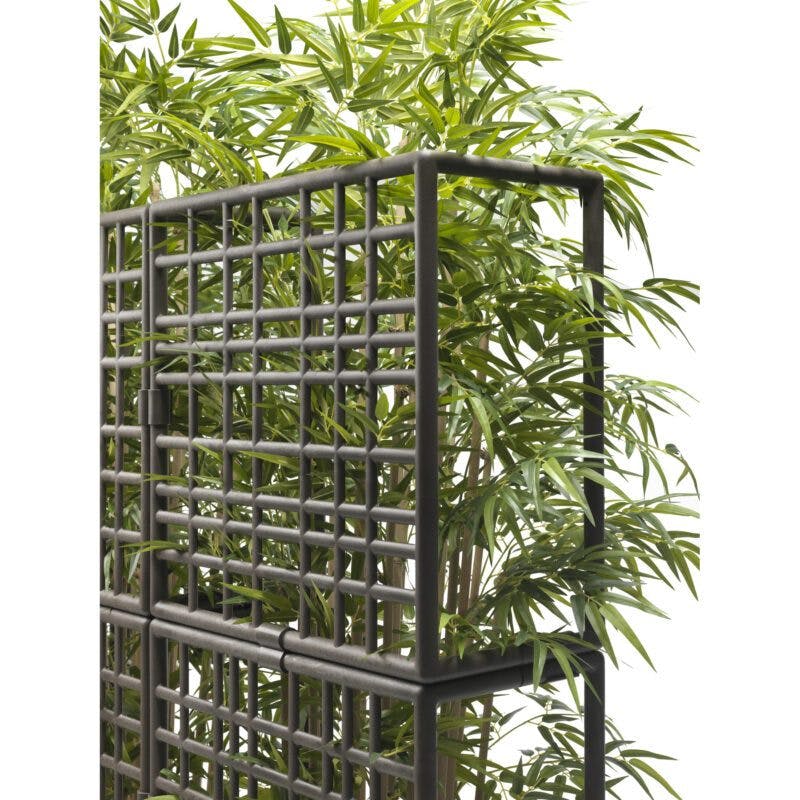 NARDI "Sipario" Pflanzengefäße mit Rankhilfe, regenerierter Kunststoff terra