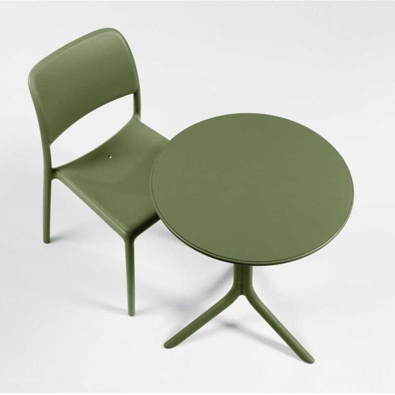 NARDI "Spritz" Bistrotisch, Gestell und Tischplatte Kunststoff agave, Ø 60,5 cm, H 76,5 cm