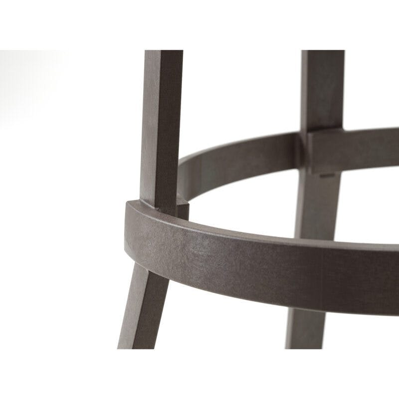 NARDI "Stack" Barhocker, Gestell und Sitzfläche regenerierter Kunststoff terra, Detail Gestell
