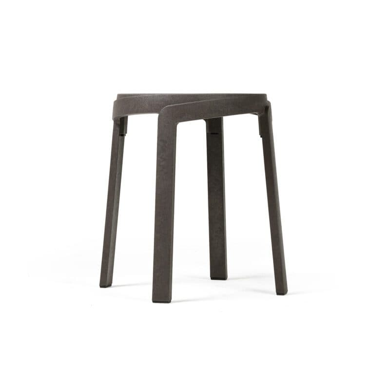 NARDI "Stack" Hocker, Gestell und Sitzfläche regenerierter Kunststoff terra
