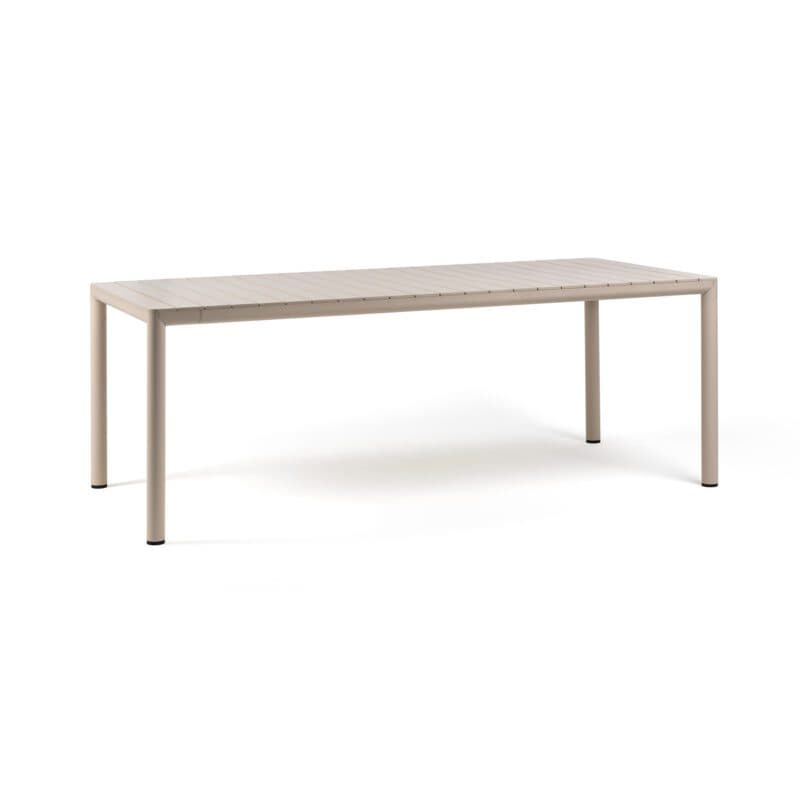 NARDI "Tevere" Ausziehtisch 211/275x100 cm, Gestell Aluminium corda, Tischplatte Kunststoff corda
