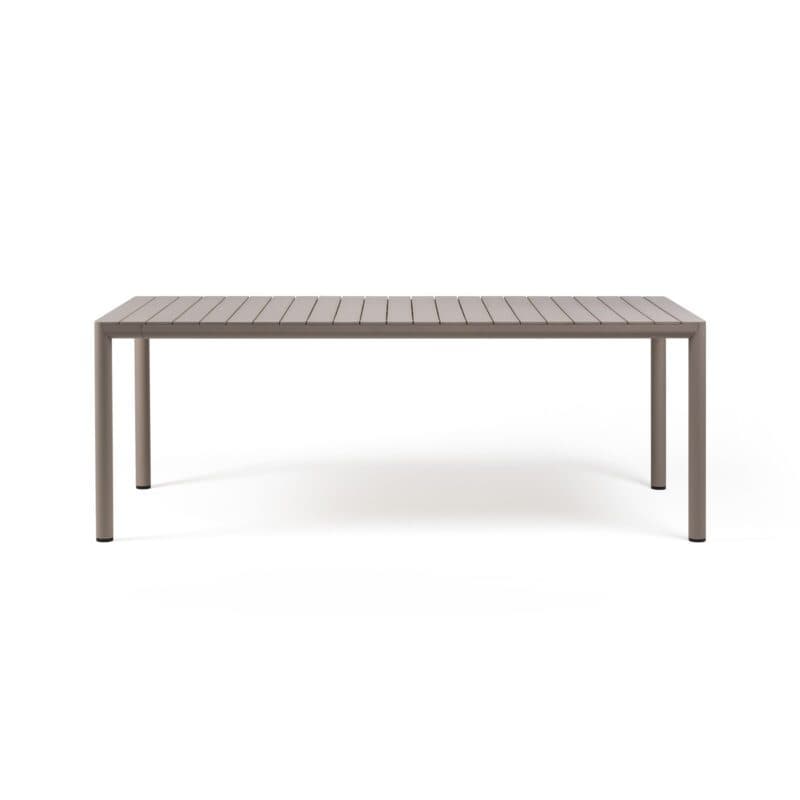 NARDI "Tevere" Ausziehtisch 211/275x100 cm, Gestell Aluminium taupe, Tischplatte Kunststoff taupe