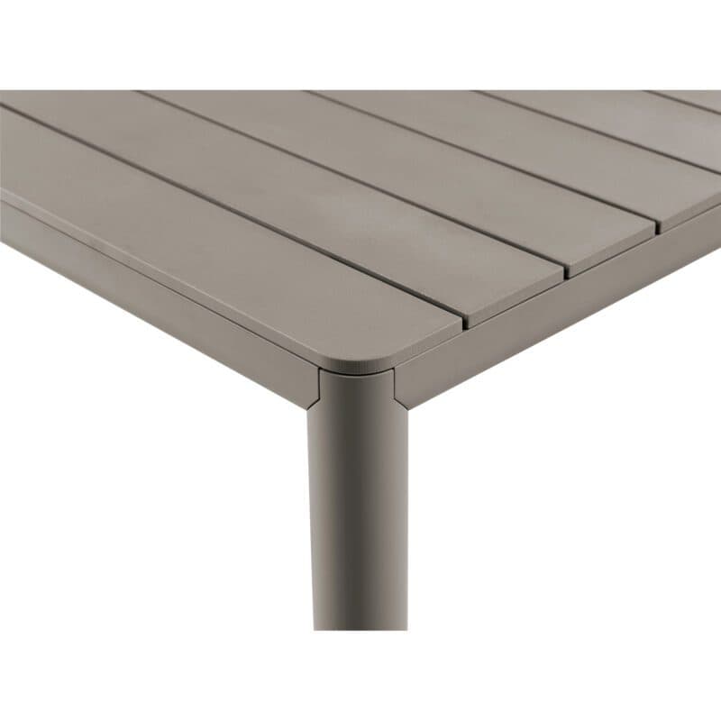 NARDI "Tevere" Ausziehtisch, Gestell Aluminium taupe, Tischplatte Kunststoff taupe, Detail