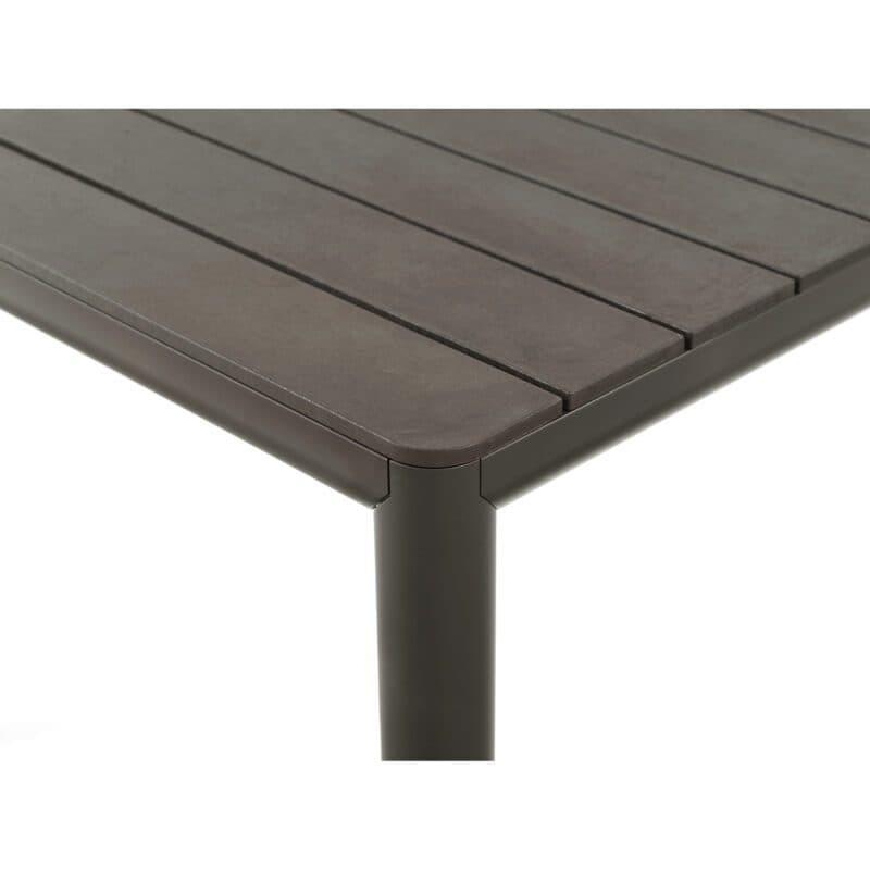 NARDI "Tevere" Ausziehtisch, Gestell Aluminium terra, Tischplatte regenerierter Kunststoff terra, Detail