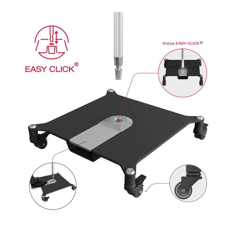 Knirps "Easy Click®" Rollensockel