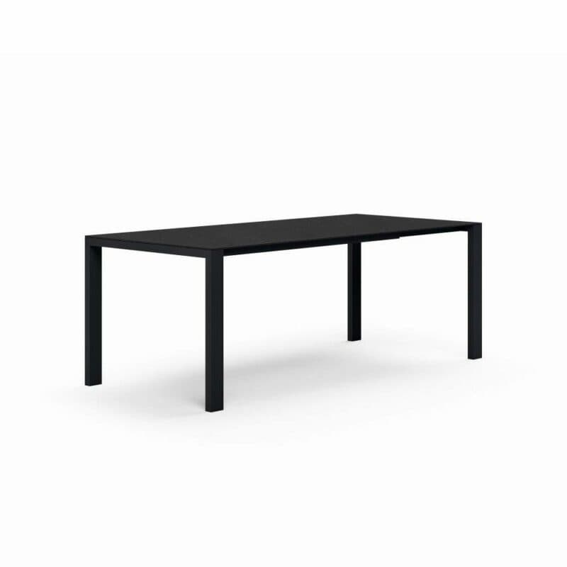 Zumsteg "Basso" Ausziehtisch 150/210x95 cm, Gestell Edelstahl anthrazit, Tischplatte Keramik, Abb. ähnlich