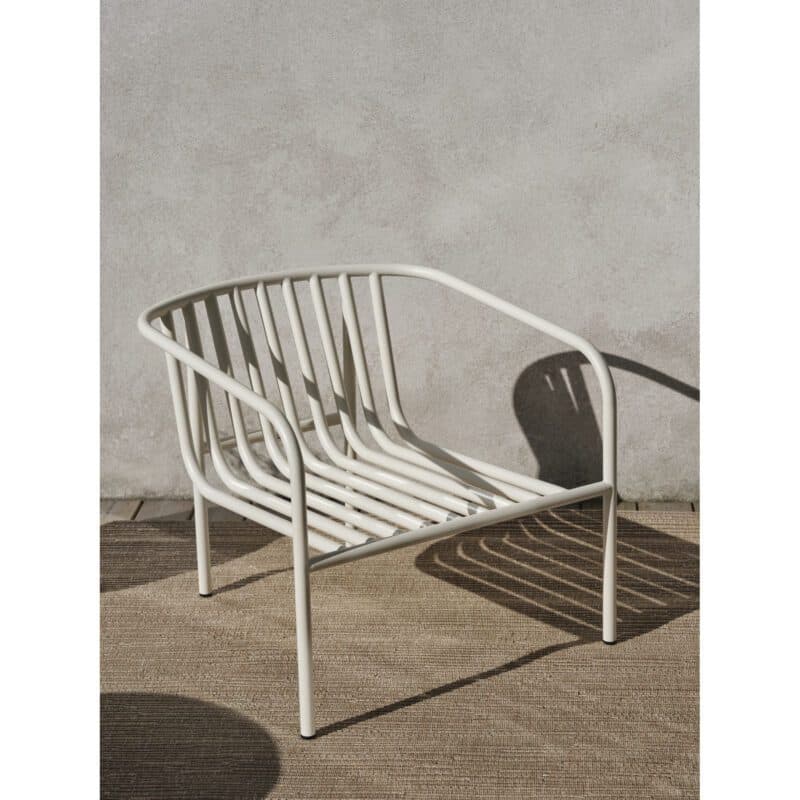 Brafab "Bendt" Loungesessel, Gestell Aluminium pearl white