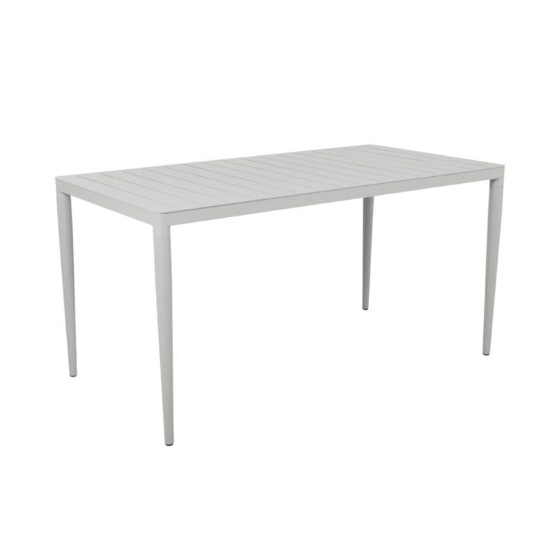 Brafab "Bigby" Gartentisch eckig 144x76 cm, Aluminium light grey
