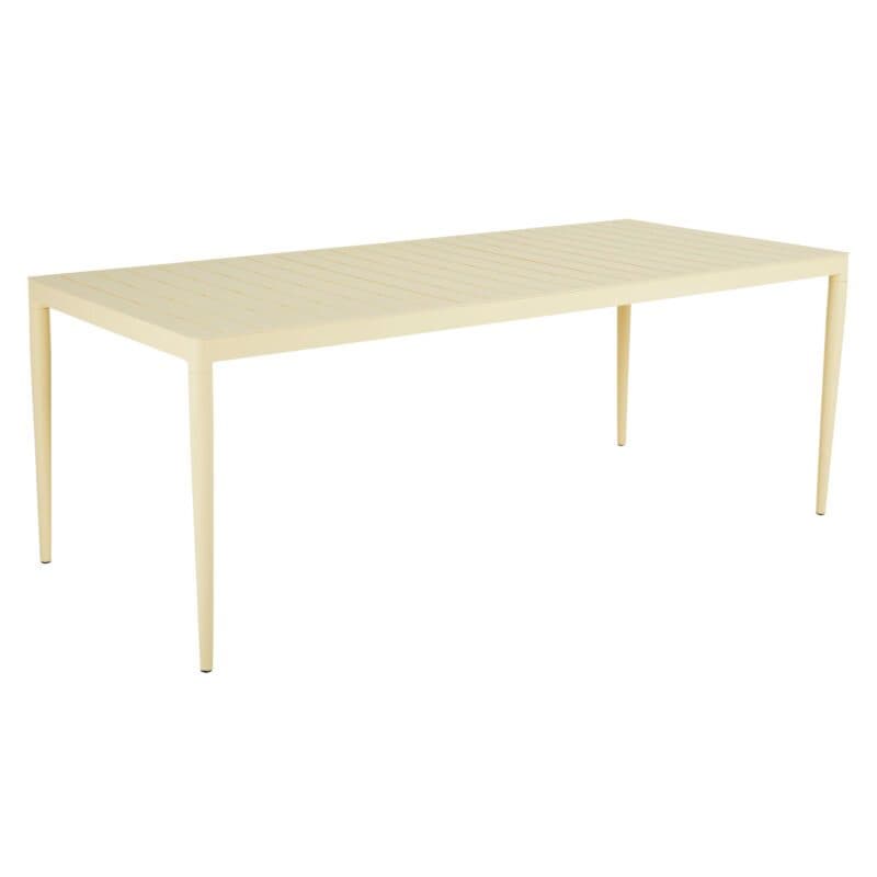 Brafab "Bigby" Gartentisch eckig 195x90 cm, Aluminium lemon