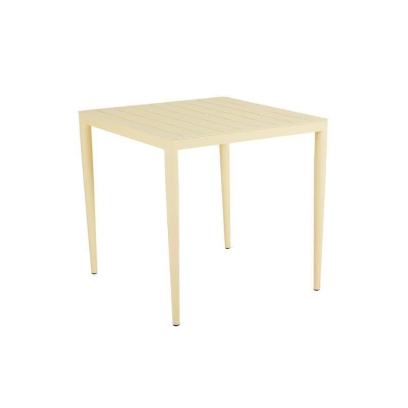 Brafab "Bigby" Gartentisch eckig 76x76 cm, Aluminium lemon