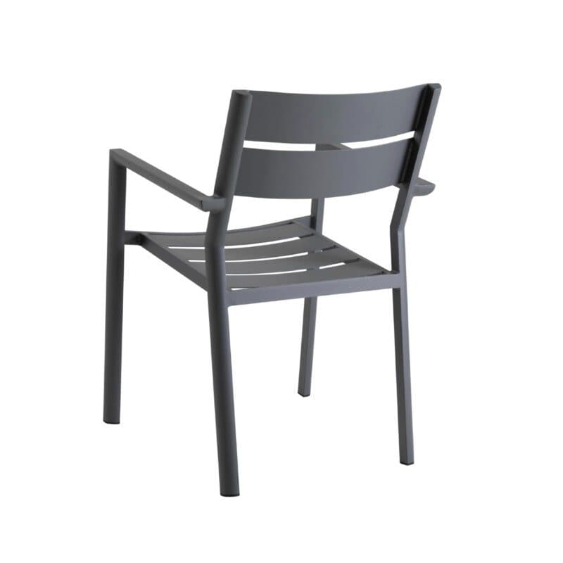 Brafab "Delia" Stapelstuhl mit Armlehnen, Aluminium anthrazit