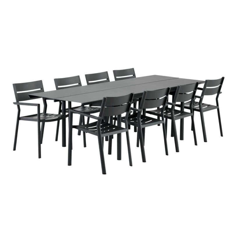 Brafab "Delia" Stapelstuhl mit Armlehnen, Aluminium anthrazit