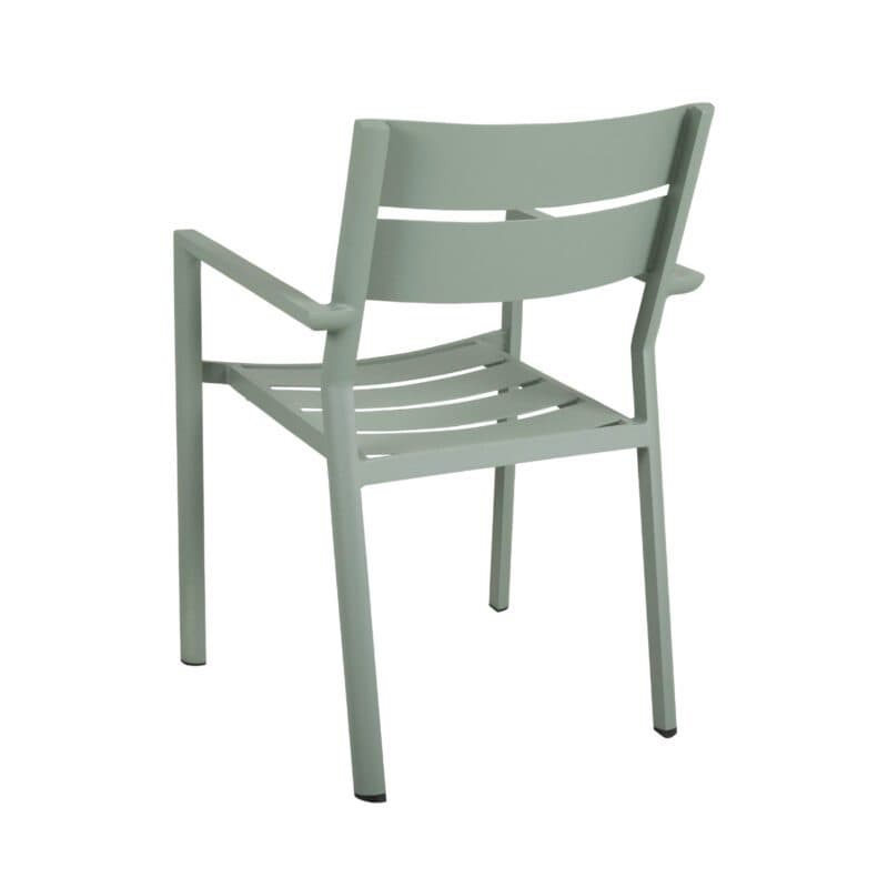 Brafab "Delia" Stapelstuhl mit Armlehnen, Aluminium dusty green