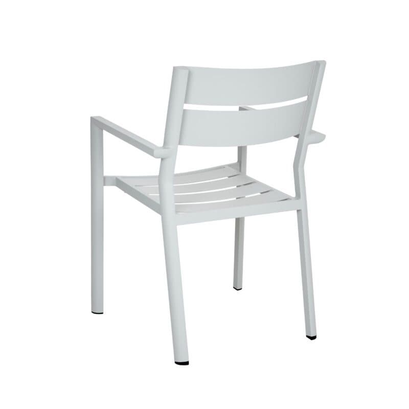 Brafab "Delia" Stapelstuhl mit Armlehnen, Aluminium light grey