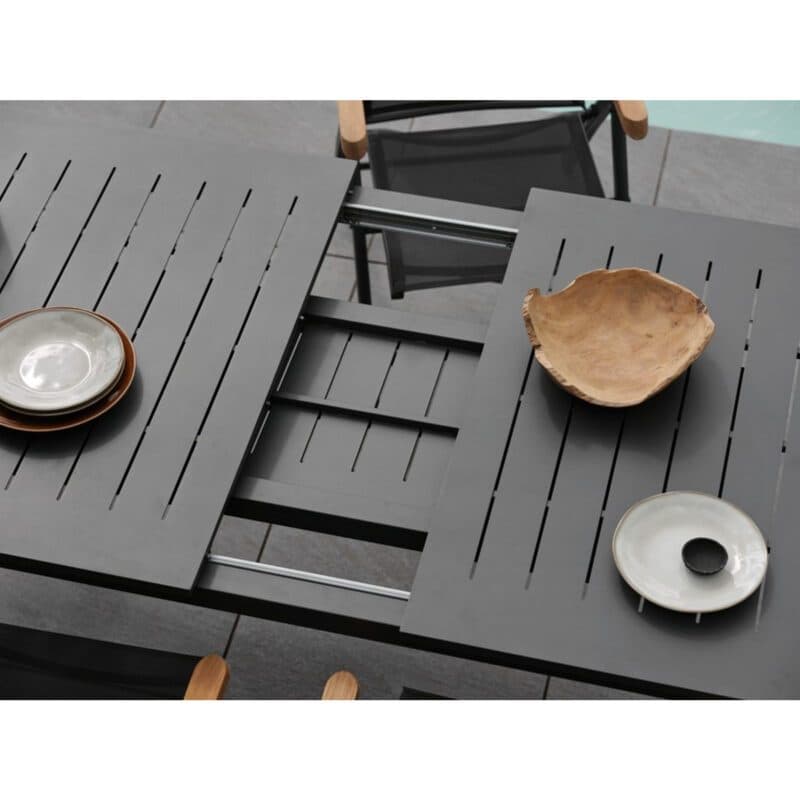 Brafab "Lomma" Ausziehtisch, Aluminium anthrazit, Butterfly-Funktion