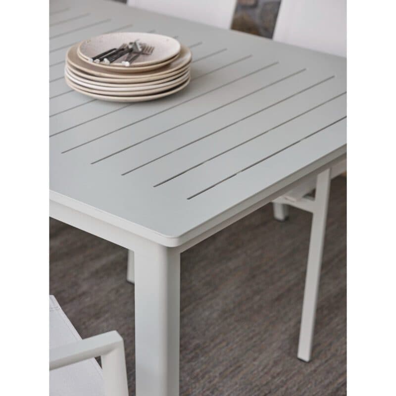 Brafab "Lomma" Ausziehtisch, Aluminium light grey