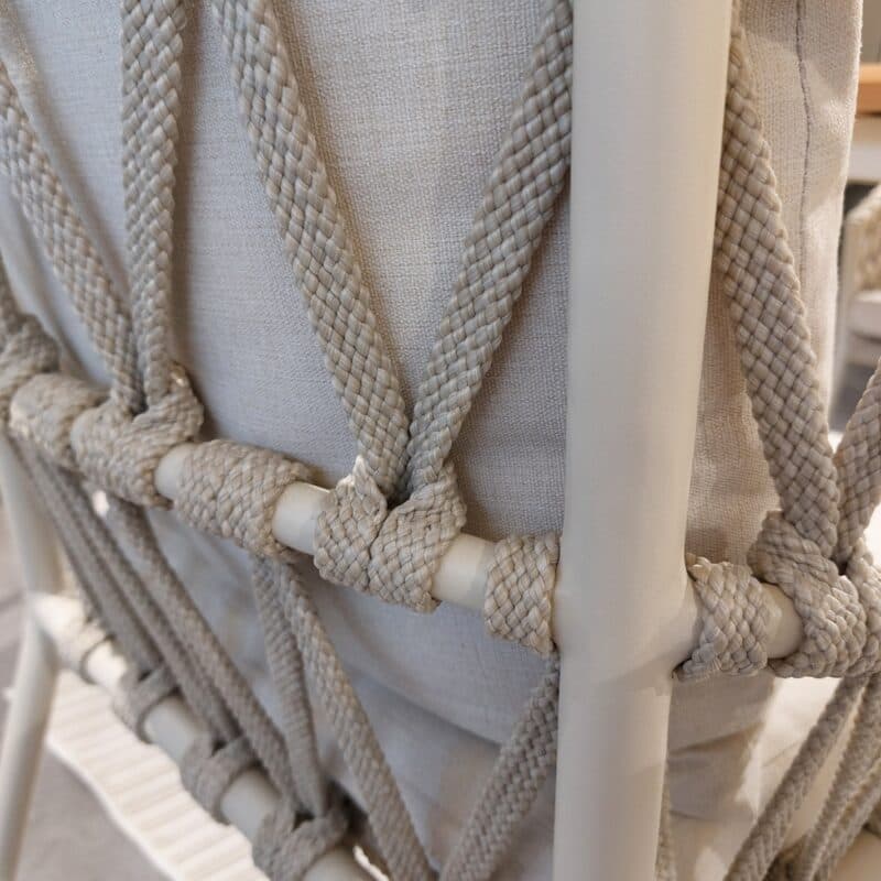 CASA DOMA "Messina" Diningsessel, Rope fossil