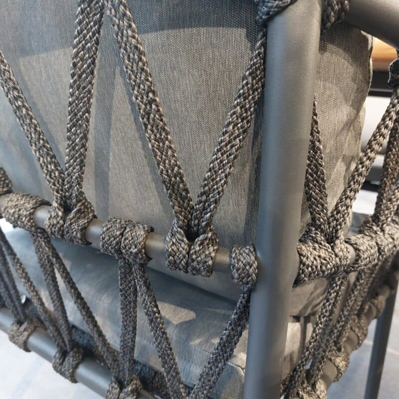 CASA DOMA "Messina" Diningsessel, Rope anthrazit