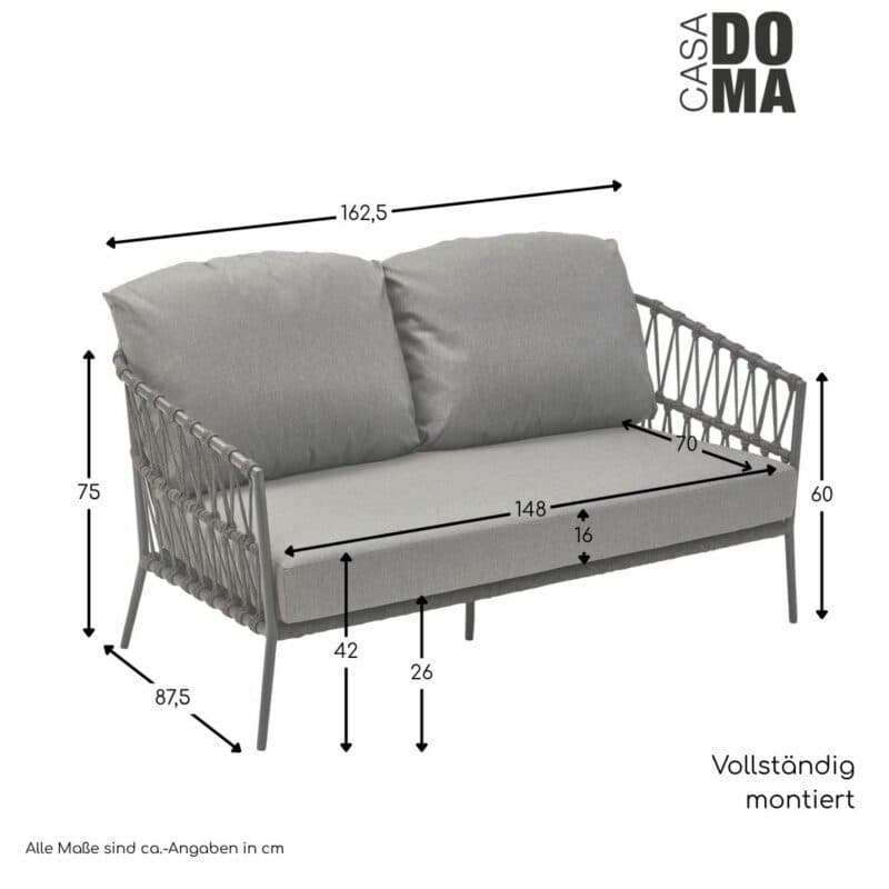 CASA DOMA "Messina" Loungesofa, Maße in cm
