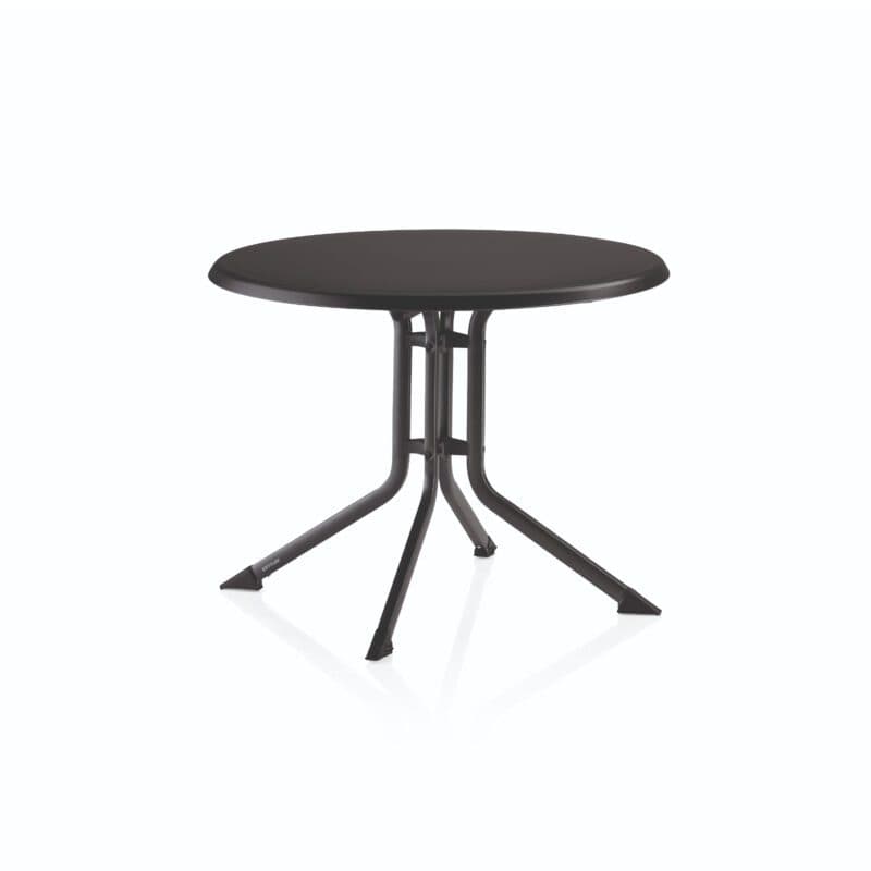 Kettler "Boulevard" Klapptisch 100 cm, Gestell Aluminium anthrazit, Tischplatte Kettalux-Plus anthrazit
