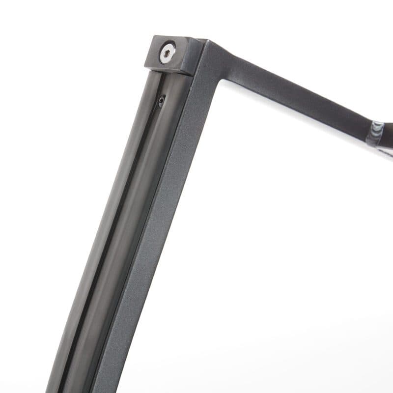 Kettler "Diamond" Schaukelstuhl, Gestell Aluminium anthrazit, Bespannung Textilen charcoal, Teak-Armlehnen