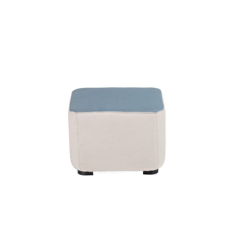 Kettler "Ego" Universalhocker, Gestell Aluminium, Bezug Sunbrella natte-linen/carbon-sky (frostysky)
