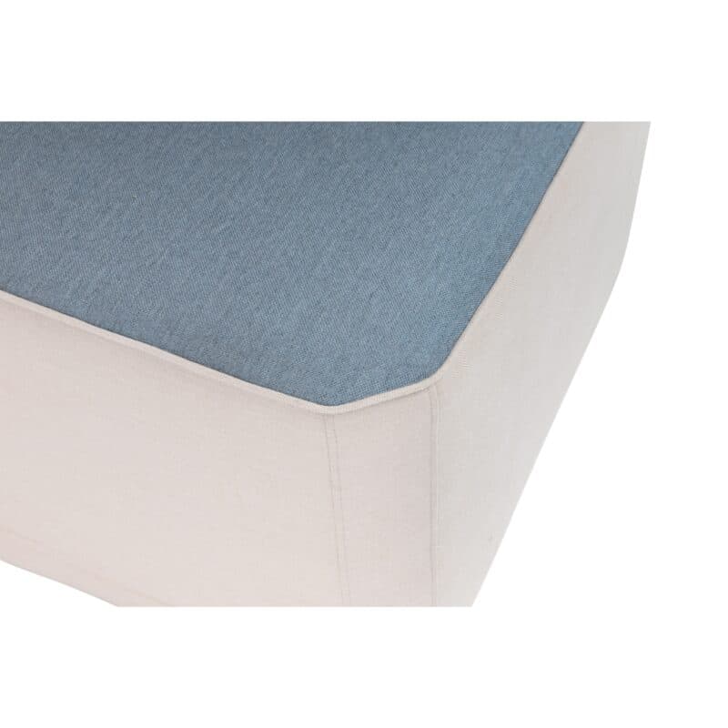 Kettler "Ego" Universalhocker, Gestell Aluminium, Bezug Sunbrella natte-linen/carbon-sky (frostysky)