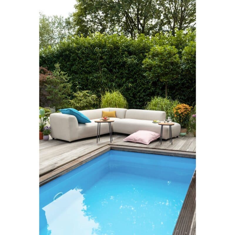 Kettler “Osea“ Loungeset, Ecklounge 2-teilig, Gestell Aluminium, Textilgewebe Sunbrella® beige, ohne Loungetische