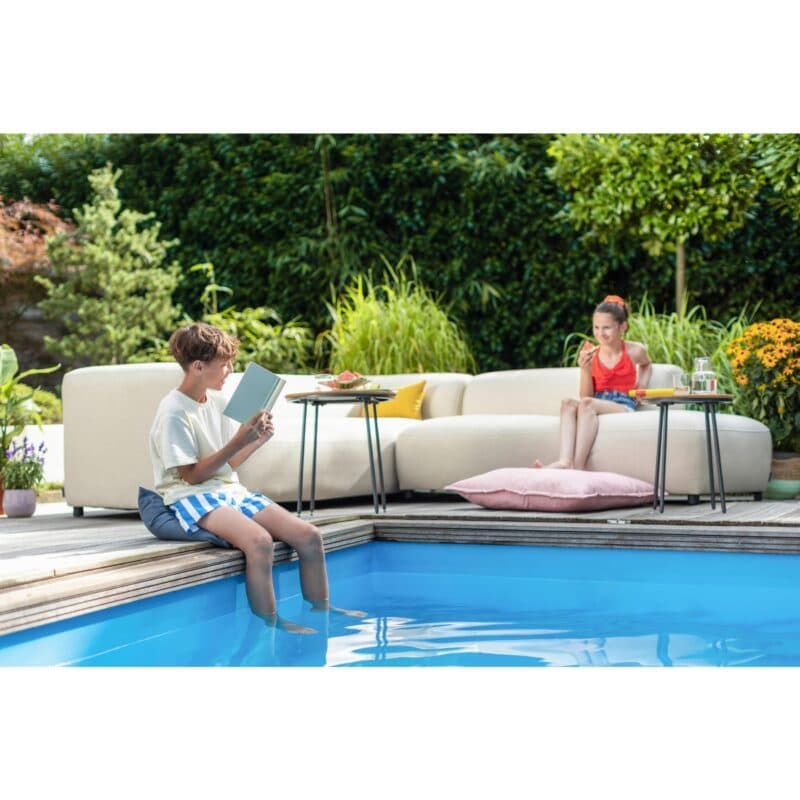 Kettler “Osea“ Loungeset, Ecklounge 2-teilig, Gestell Aluminium, Textilgewebe Sunbrella® beige, ohne Loungetische