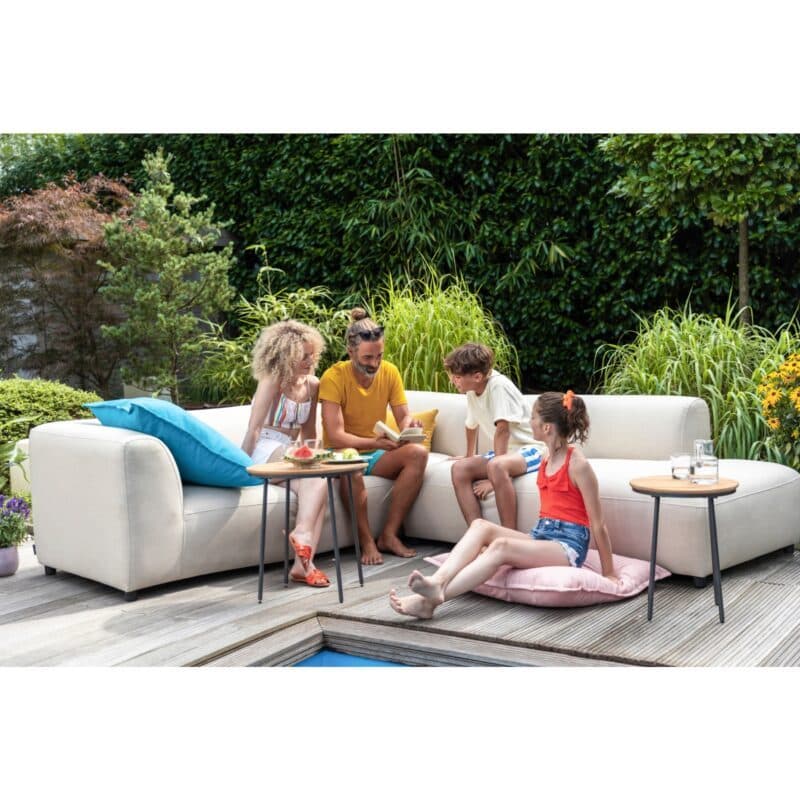 Kettler “Osea“ Loungeset, Ecklounge 2-teilig, Gestell Aluminium, Textilgewebe Sunbrella® beige, ohne Loungetische