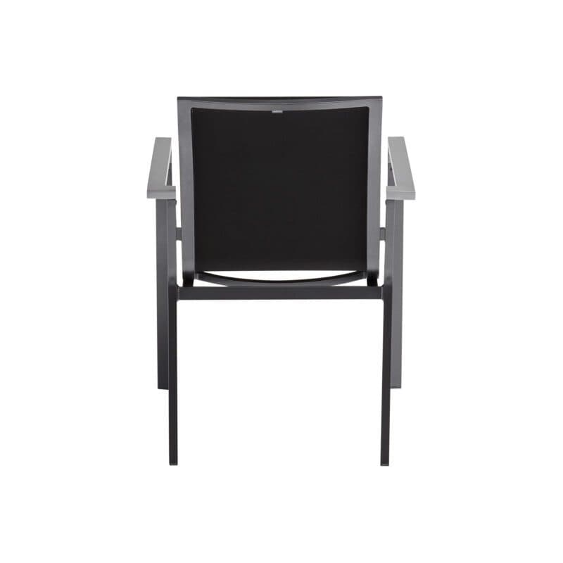 Kettler "Rasmus" Stapelsessel, Gestell Aluminium anthrazit, Armlehne graphit, Sitzfläche Textilgewebe charcoal