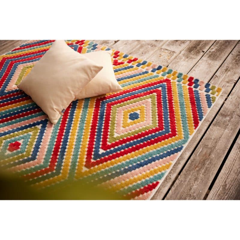 Kettler "Shape" Outdoor-Teppich 160 x 230 cm, Polypropylen beige/grau