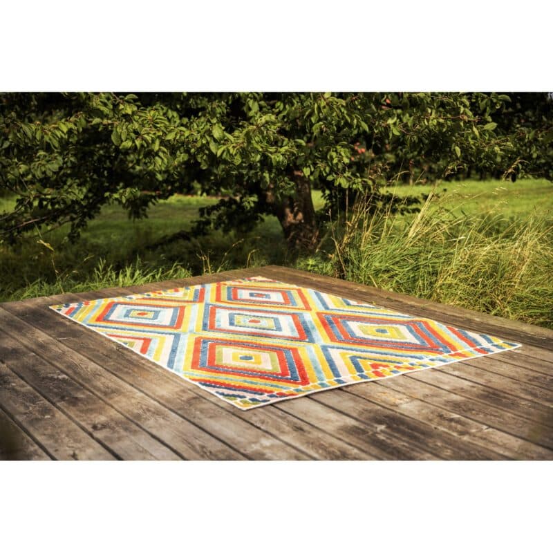 Kettler "Shape" Outdoor-Teppich 160 x 230 cm, Polypropylen beige/grau