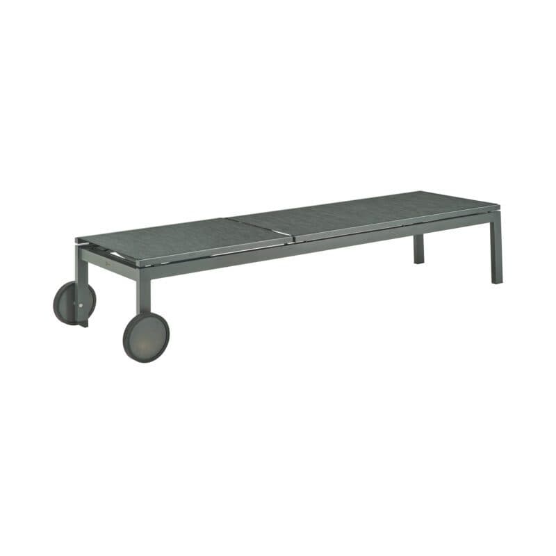 Liadomo "Firmo" Rollenliege, Alu anthrazit, Textilgewebe anthrazit