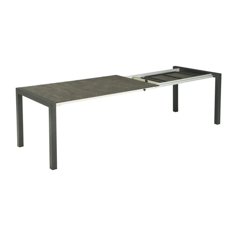 Liadomo "Marano" Ausziehtisch 160/210/260 x 90 cm, Edelstahl anthrazit, Tischplatte HPL Betonoptik