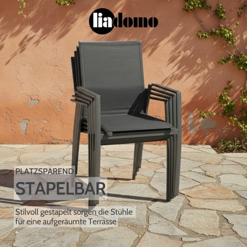 Liadomo "Pellaro" Stapelstuhl (Bild KI-generiert)