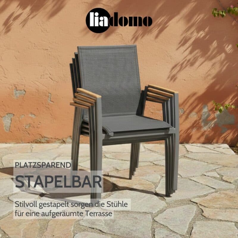 Liadomo "Pellaro" Stapelstuhl (Bild KI-generiert)