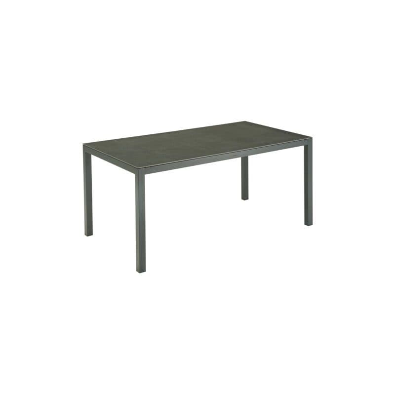 Liadomo "Scalea" Gartentisch 160x90 cm, Alu anthrazit, Tischplatte Keramik Granit Optik