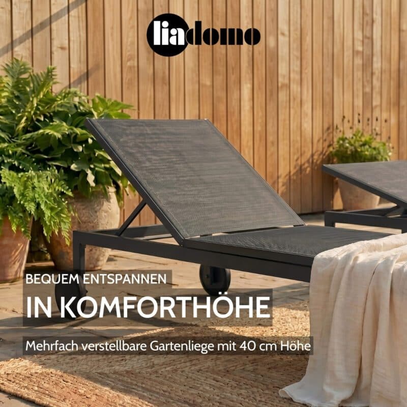 Liadomo "Firmo" Gartenliege (Bild KI-generiert)